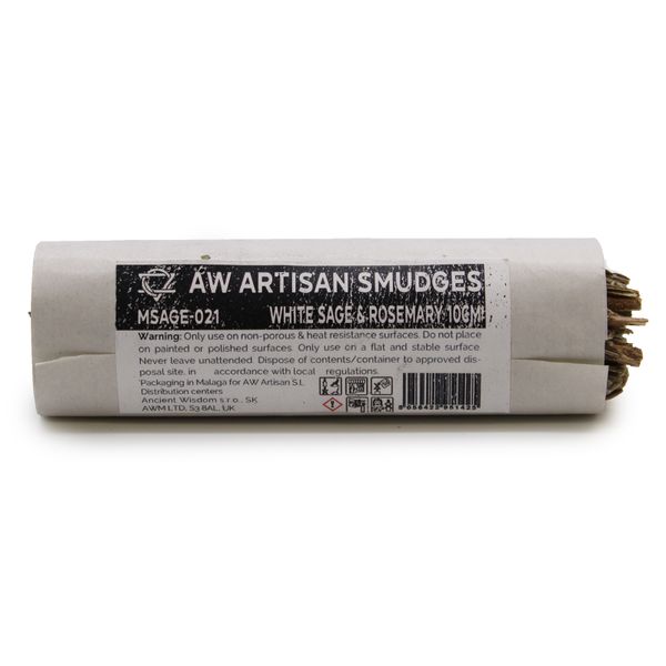 Bâton de maculage -Sauge Blanche & Romarin 10cm