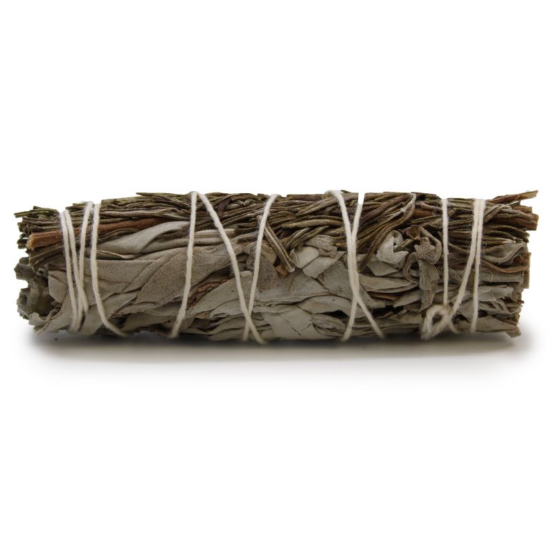 Bâton de maculage -Sauge Blanche & Romarin 10cm