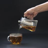 Coffret Cadeau Théière Infuseur en Verre - Forme Tour - 350ml
