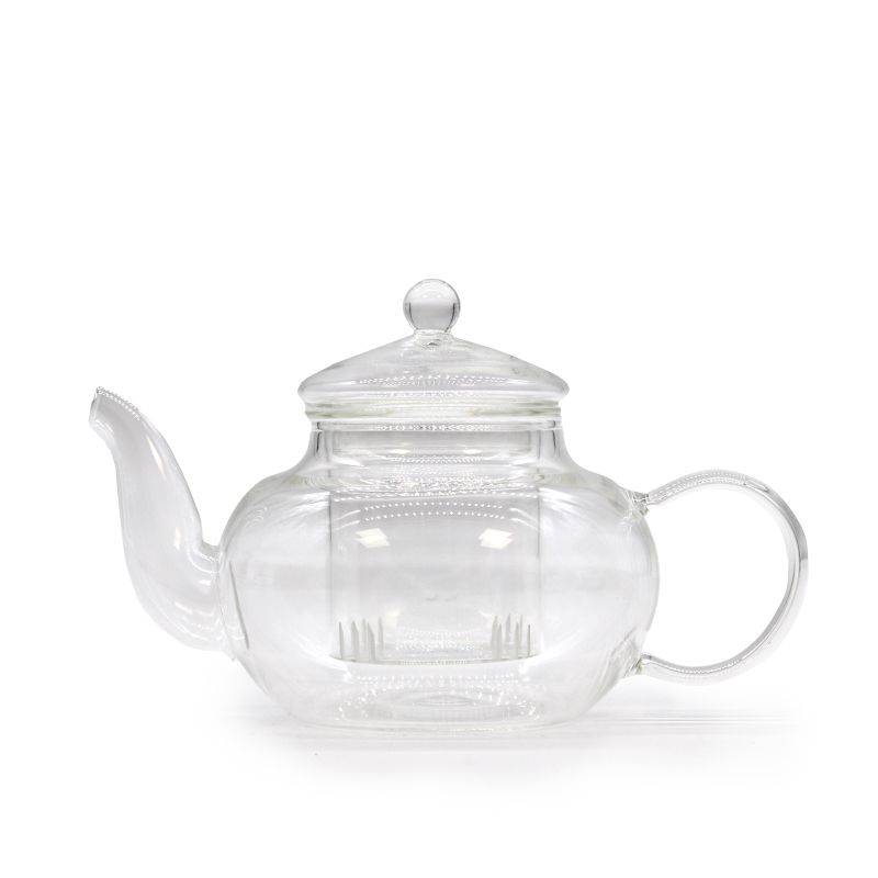 Coffret Cadeau Théière Infuseur en Verre - Perle Ronde - 400ml