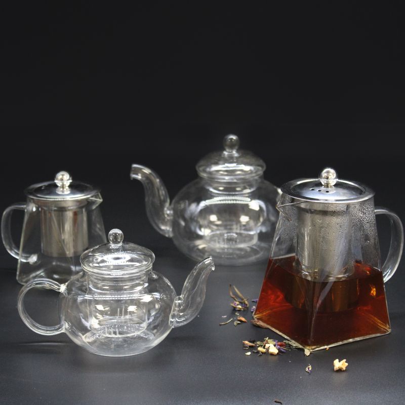 Coffret Cadeau Théière Infuseur en Verre - Perle Ronde - 400ml