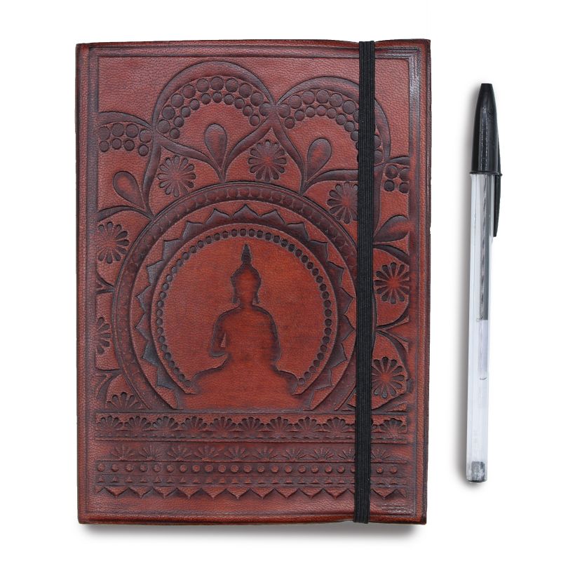 Petit carnet à bandoulière - Mandala tibétain