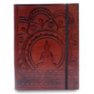 Carnet moyen avec bandoulière - Mandala tibétain