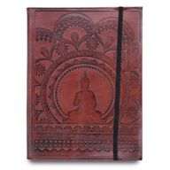 Carnet moyen avec bandoulière - Mandala tibétain