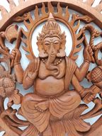 Bois sculté Ganesh - 40cm