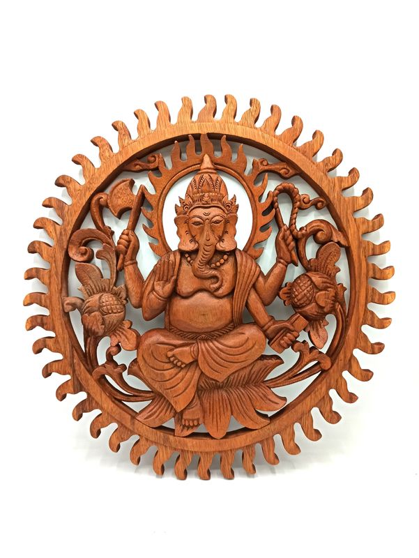 Bois sculté Ganesh - 40cm