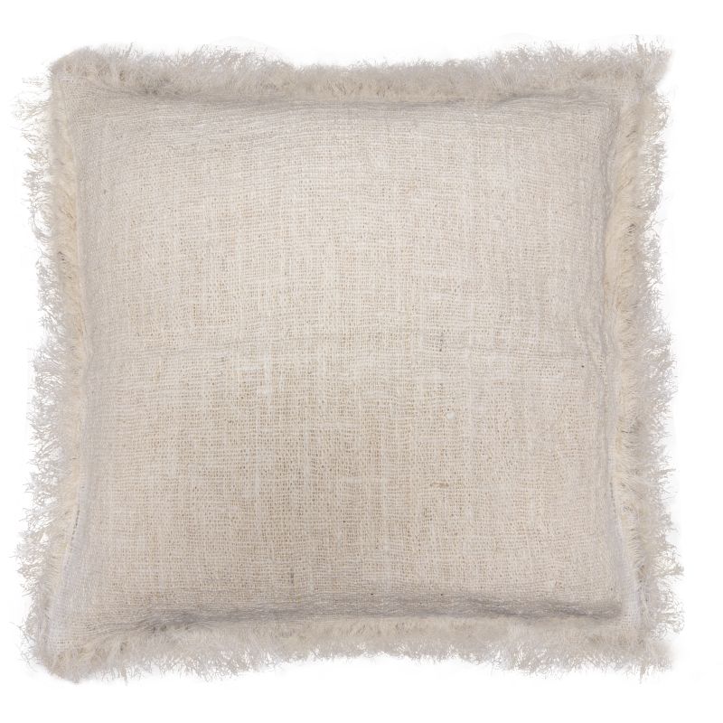Coussin en lin 45x45cm avec frange