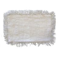 Coussin en lin 30x50cm avec frange