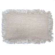 Coussin en lin 30x50cm avec frange