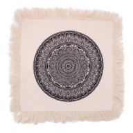 Coussin Mandala Traditionnel - 45x45cm - noir