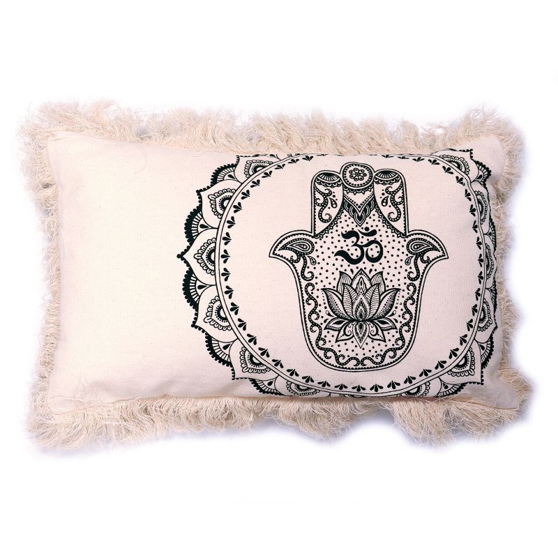 Coussin Mandala Hamsa - 30x50cm - vert