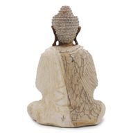 Statue de Bouddha Sculptée à la Main - 40cm Bienvenue - Blanchi