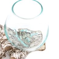 Verre sur Bois Blanchi - Petit Bol