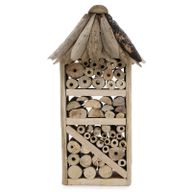 Boîte en hauteur pour abeilles et insectes en bois flotté