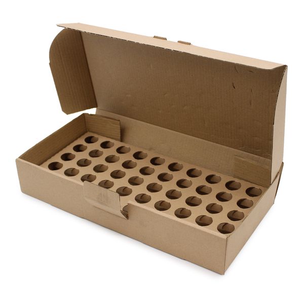 Coffret Marron avec Plateau pour 50 Flacons d'Huile Essentielle de 10 ml