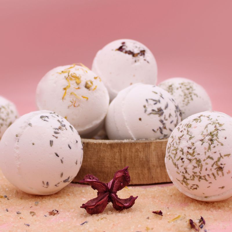Bombe de bain au sel de l'Himalaya Relax