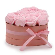 Bouquet Cadeau Fleur de Savon - 13 Roses Roses - Coeur