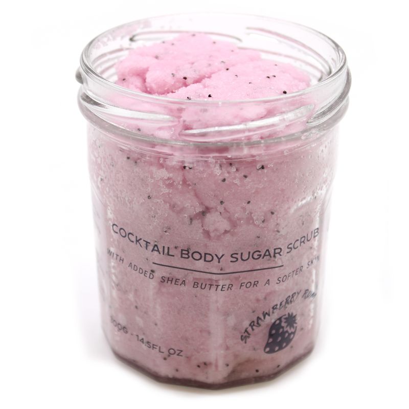 Gommage Corporel au Sucre Parfumé - Rhum Fraise 300g