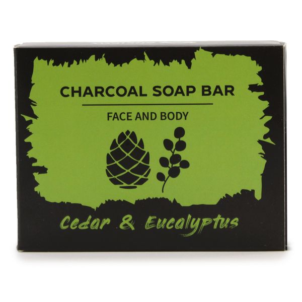 Savon au Charbon 85g - Eucalyptus & Cèdre