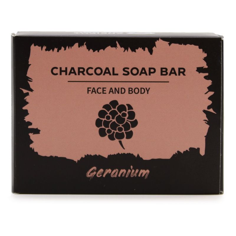 Savon au Charbon 85g - Géranium