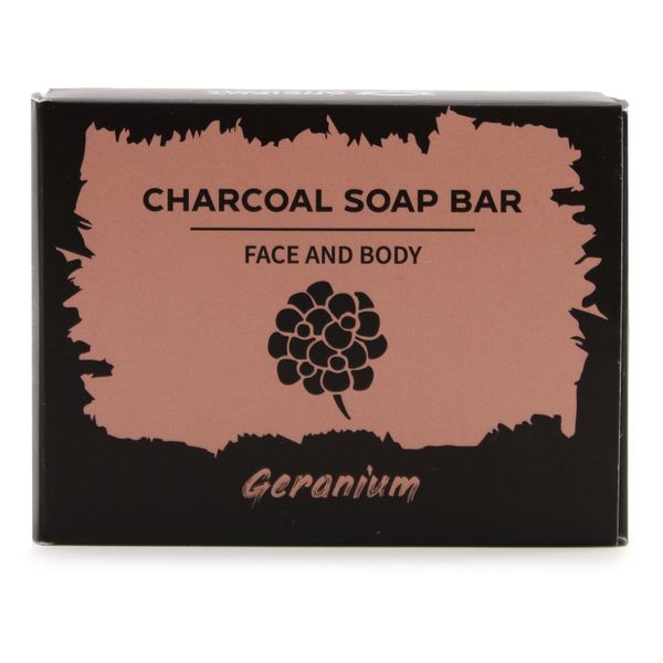 Savon au Charbon 85g - Géranium