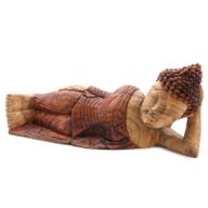 Statue de Bouddha Sculptée à la Main - 50cm - Endormi