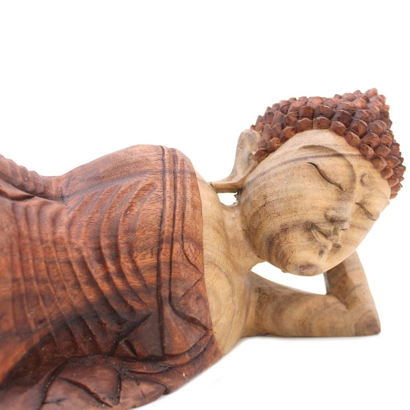Statue de Bouddha Sculptée à la Main - 50cm - Endormi
