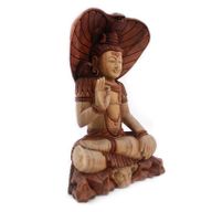 Statue de Bouddha Sculptée à la Main - Shiva avec Cobra - 50cm