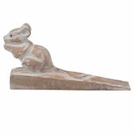 Arrêt de porte sculpté à la main - Souris