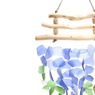 Trois Bâtons - Décor Bleu & Vert