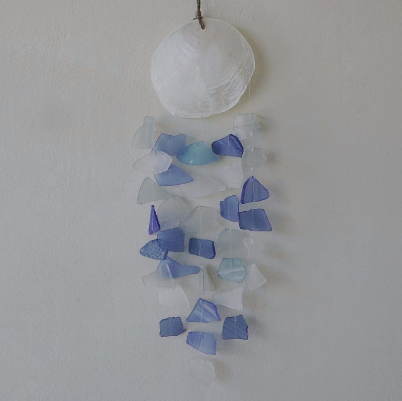 Copy & Glass Drop - Verre bleu et blanc