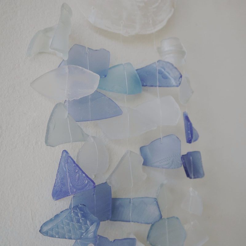 Copy & Glass Drop - Verre bleu et blanc