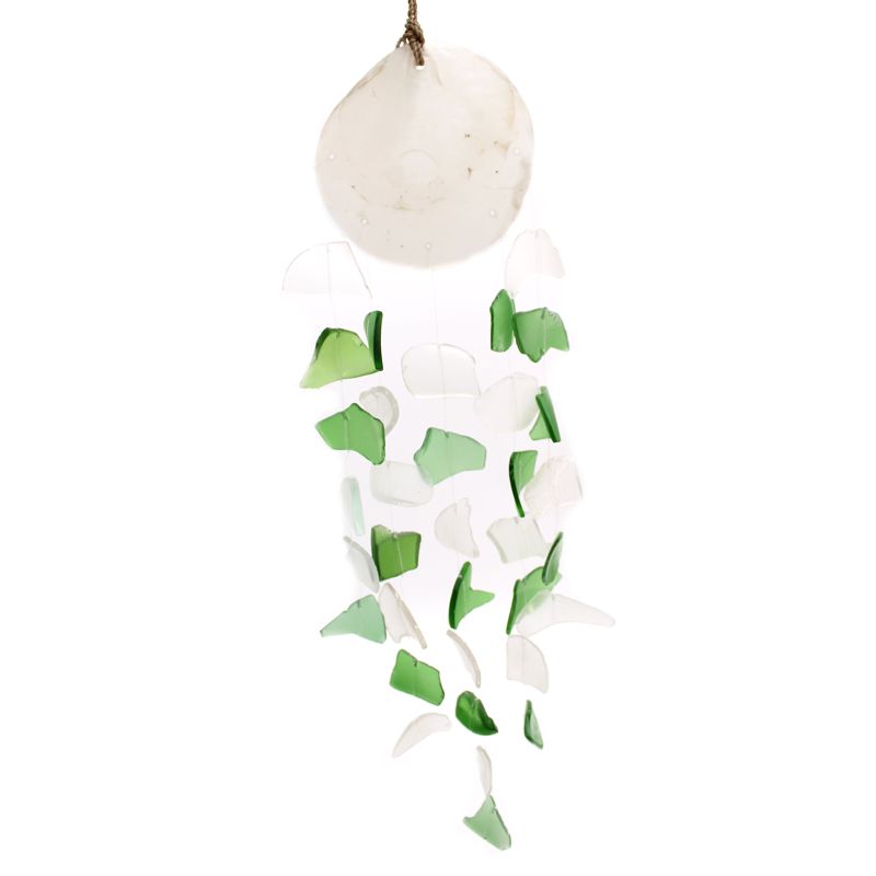 Copy & Glass Drop - Verre vert et blanc