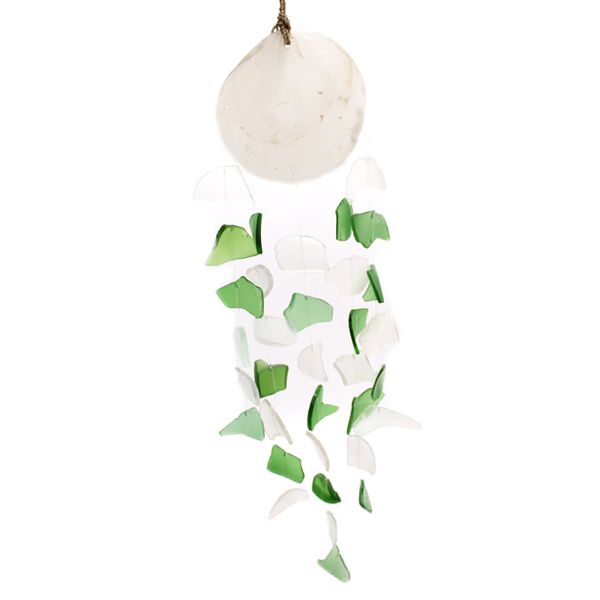 Copy & Glass Drop - Verre vert et blanc