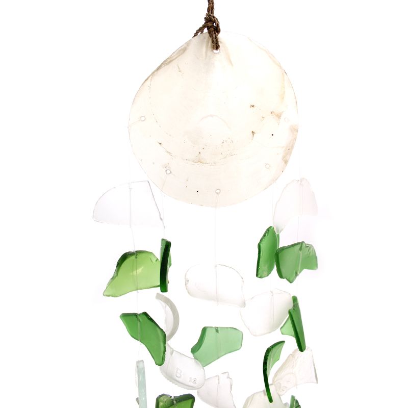 Copy & Glass Drop - Verre vert et blanc