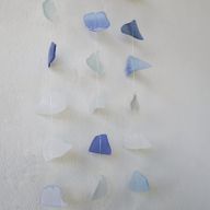 Trois gouttes - Bleu et blanc