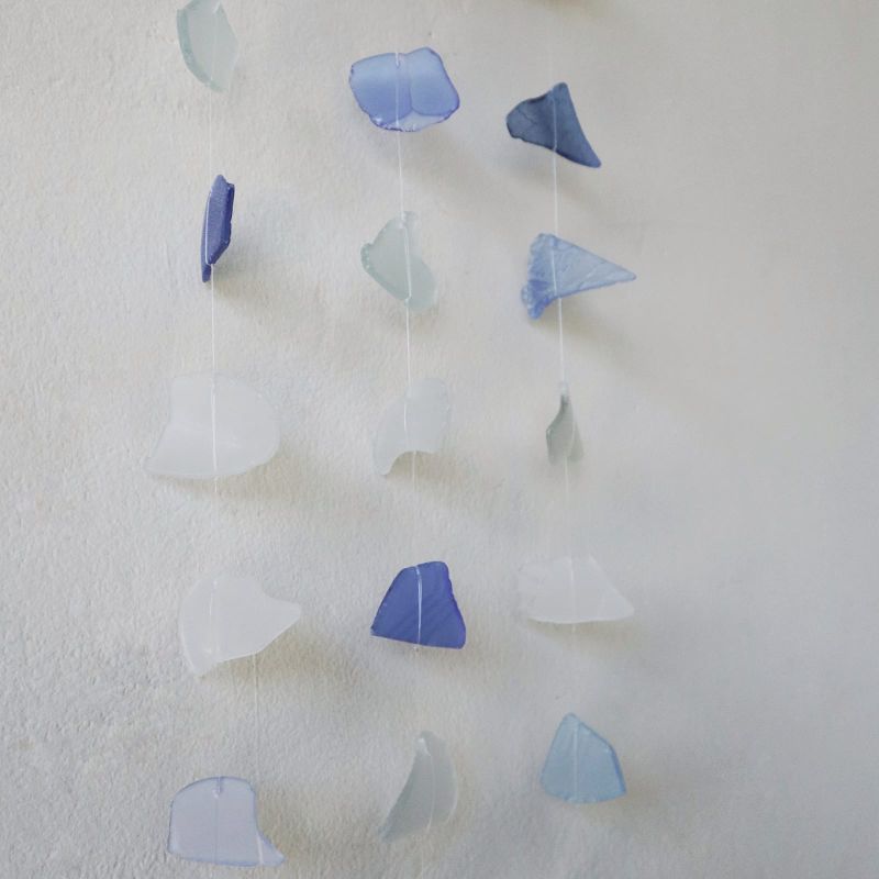 Trois gouttes - Bleu et blanc