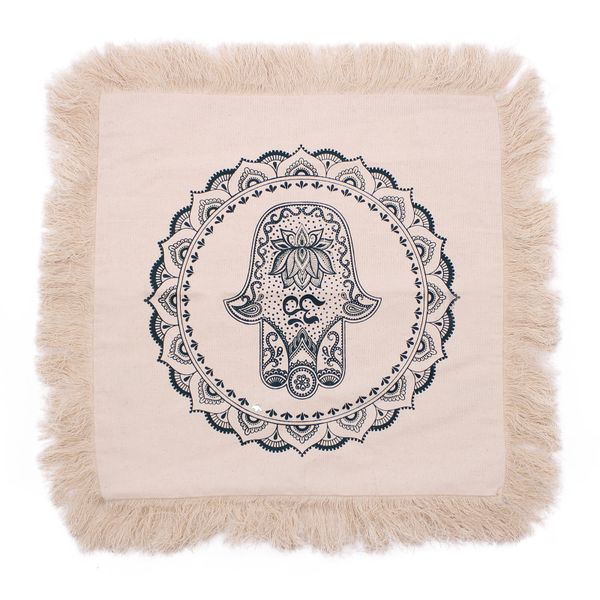 Housses de coussin Hamsa Mandala - 45x45 cm - vert