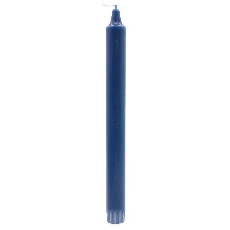 Bougie Dîner Pure Cire Naturelle 25x2.3 - Bleu