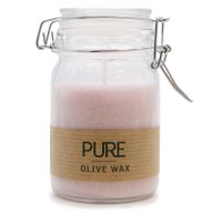 Bougies Pot Pure Cire d'Olive 120x70 - Rose Antique