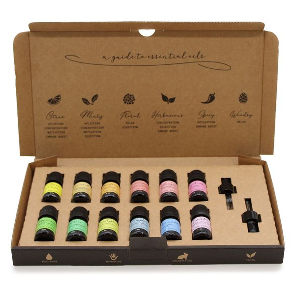 Ensemble d'huiles essentielles d'aromathérapie - Pack de démarrage