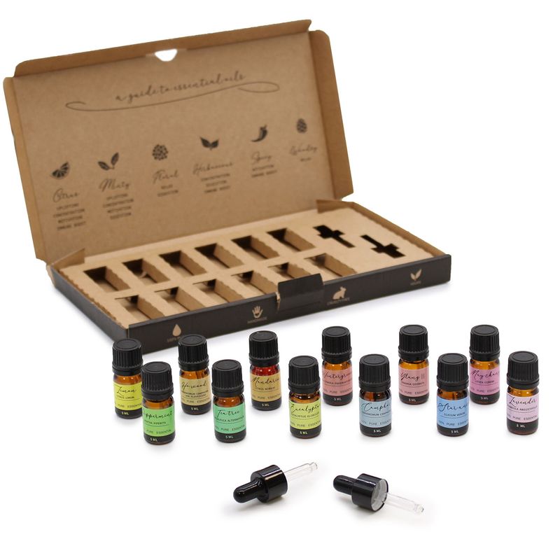 Ensemble d'huiles essentielles d'aromathérapie - Pack de démarrage