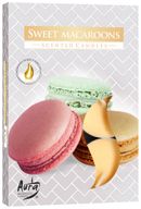 Lot de 6 Bougies Chauffe-Plat Parfumées - Doux Macaron