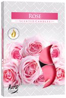 Lot de 6 bougies chauffe-plat parfumées - Rose