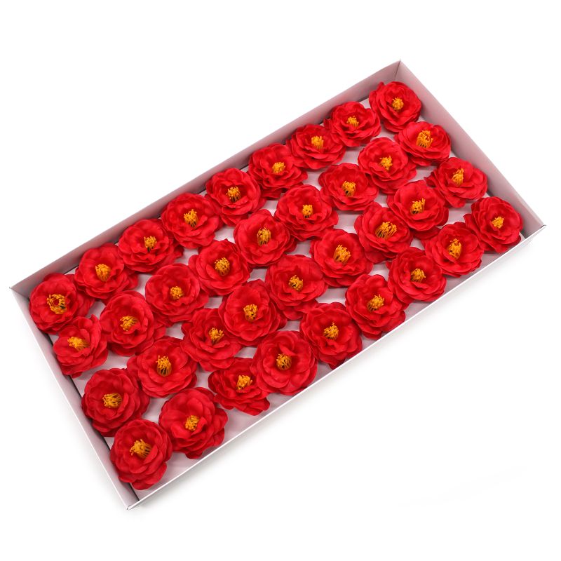 Fleur de Savon Artisanal - Camélia - Rouge