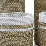 Ensemble en jonc de mer - 2 vases et 2 bacs