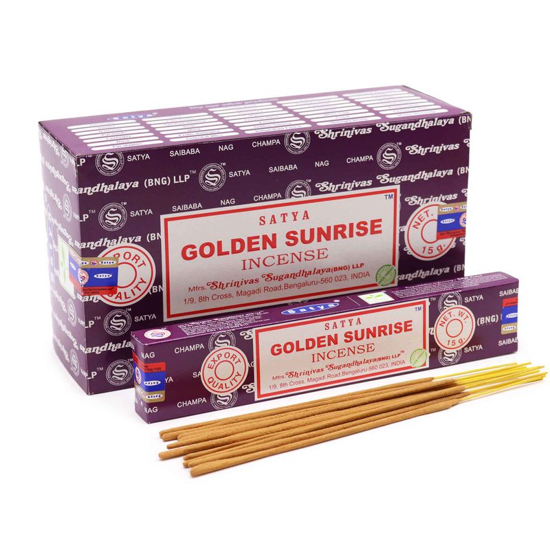 Bâtonnets d'encens Satya 15g - Soleil d'Or