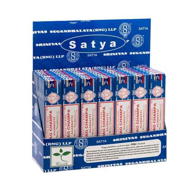 Pack - Encens Satya Nagchampa 15 Gms dans une Boîte de Présentation