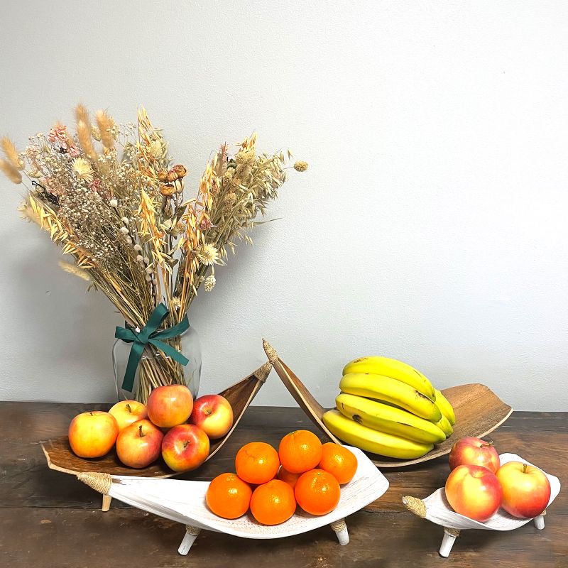 Corbeilles à Fruits Feuille de Noix de Coco - Naturel