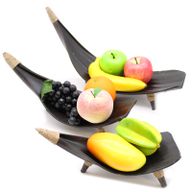 Corbeilles à Fruits Feuille de Noix de Coco - Naturel